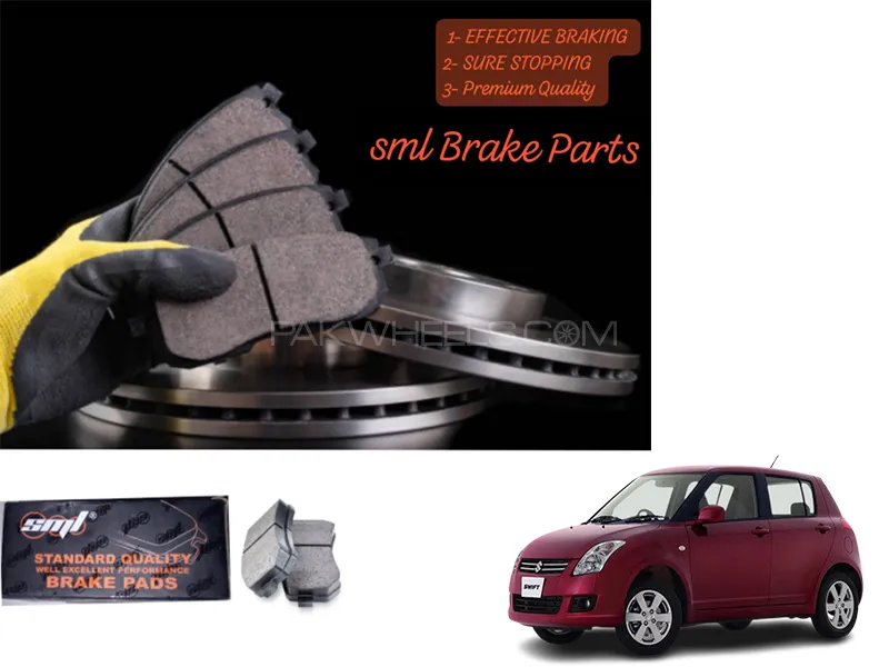 Suzuki Swift 2007-2017 Front Disc Brake Pad - SML Brake Parts - Advanced Braking Image-1