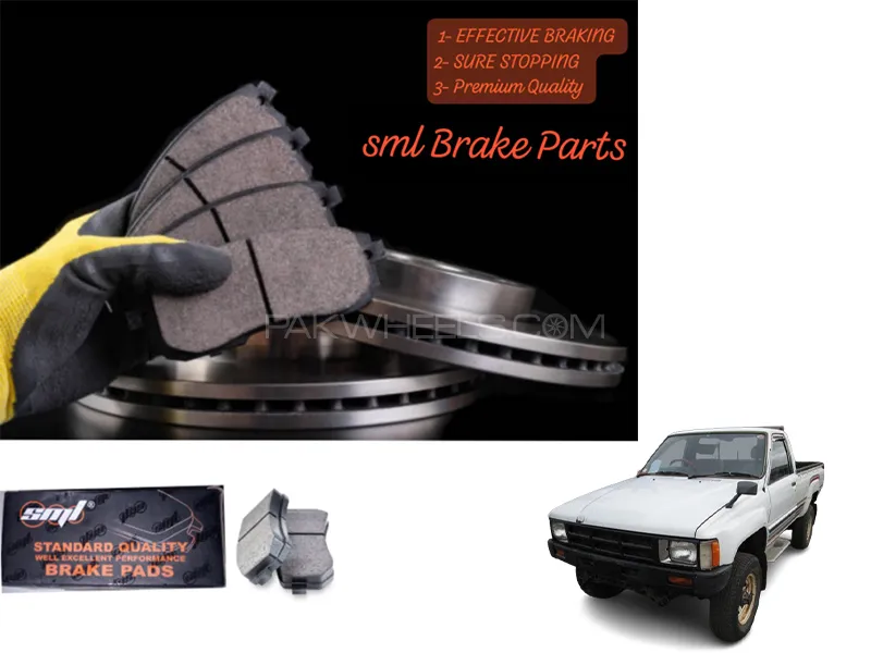 Toyota Hilux 1984-2002 Front Disc Brake Pad - SML Brake Parts - Advanced Braking