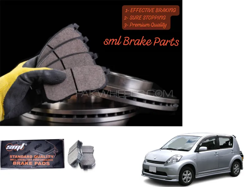 Toyota Passo 2006-2009 Front Disc Brake Pad - SML Brake Parts - Advanced Braking Image-1