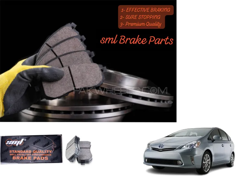 Toyota Prius Prius Alpha 2011-2015 Front Disc Brake Pad - SML Brake Parts - Advanced Braking Image-1