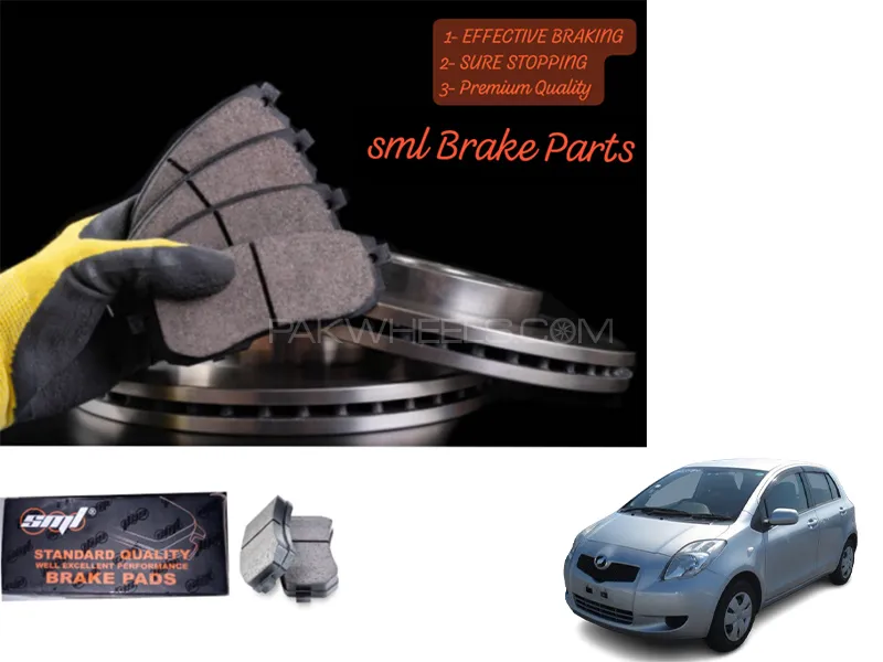 Toyota Vitz 2006-2009 Front Disc Brake Pad - SML Brake Parts - Advanced Braking