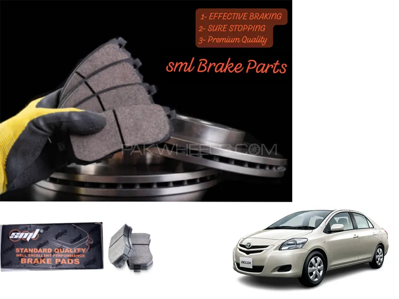 Toyota Belta 2005-2012 Front Disc Brake Pad - SML Brake Parts - Advanced Braking Image-1