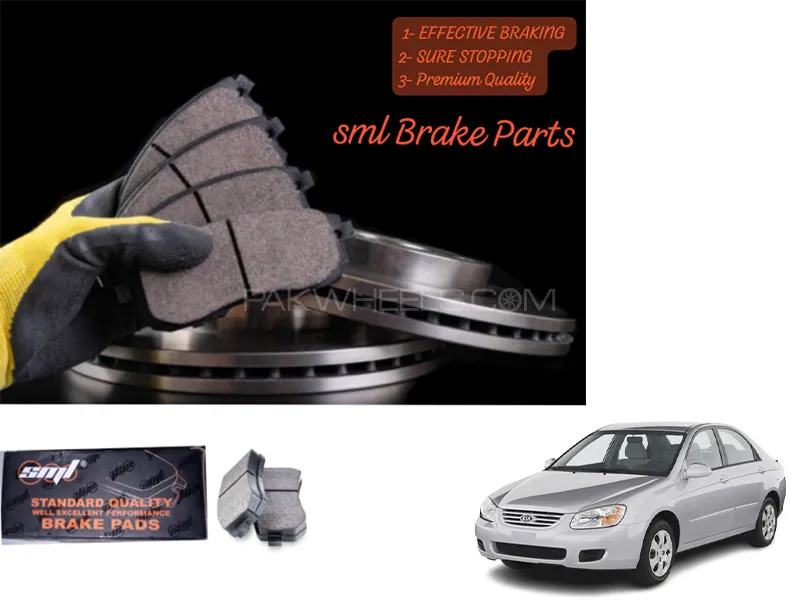 Kia Spectra 2000-2001 Front Disc Brake Pad - SML Brake Parts - Advanced Braking