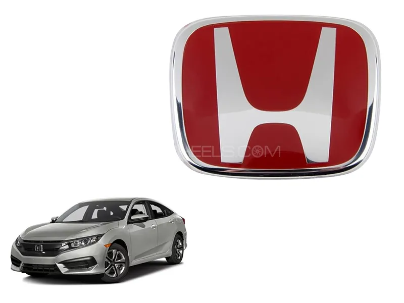 Honda Civic 2016-2021 Front Grill Logo | Fiber Plastic  Image-1