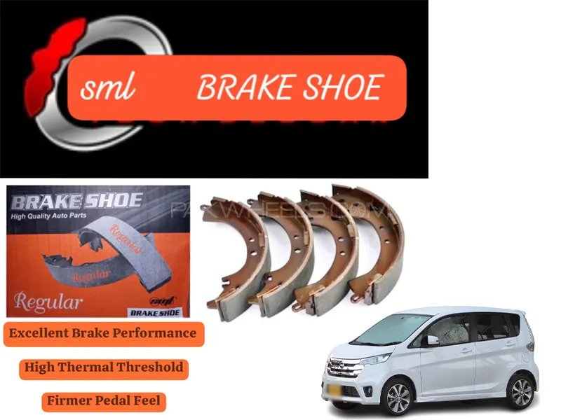 Nissan Dayz Highway Star 2011-2017 Rear Brake Shoe - SML Brake Parts - Advanced Braking 