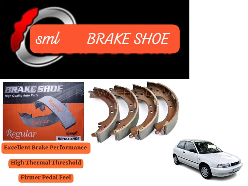 Suzuki Cultus 1998-2007 Rear Brake Shoe - SML Brake Parts - Advanced Braking  Image-1