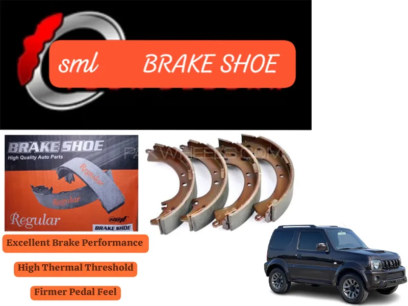 Suzuki Jimny 660 cc 2002-2016 Rear Brake Shoe - SML Brake Parts - Advanced Braking  Image-1