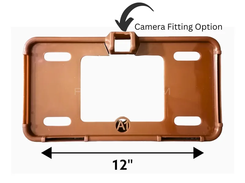 Car Number Plate Beige Frame Camera Mount Frame  Image-1