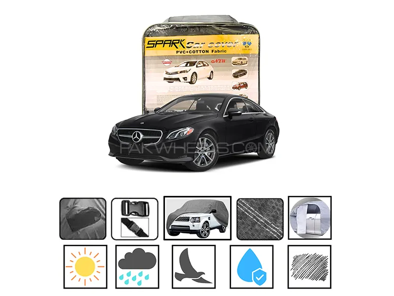 Mercedes Benz E Class Spark PVC Cotton Fabric Car Top Cover Image-1
