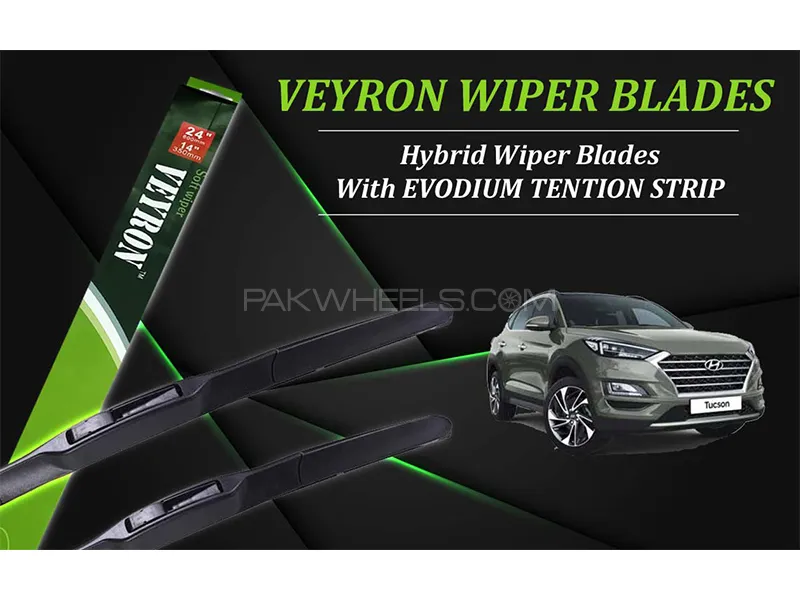Hyundai Tucson 2020-2023 VEYRON Hybrid Wiper Blades | Non Scratchable | Graphite Coated