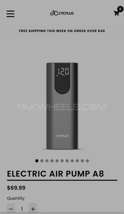 Electric Air Pump A8 Cycplus Image-1