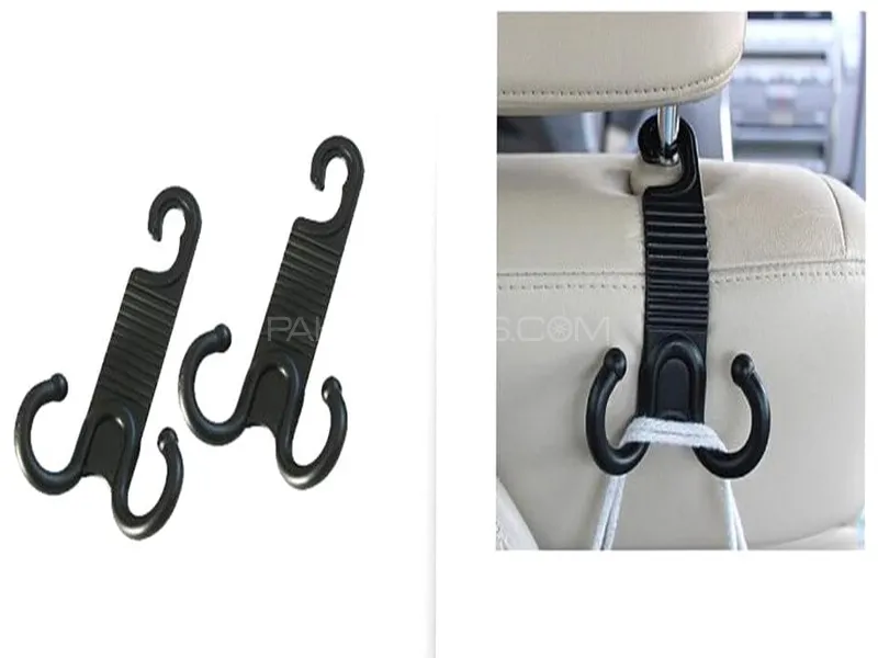 Multi-Function Car Seat Hanger | Bag Holder | Black  Image-1