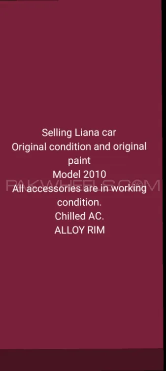 Suzuki Liana 2011 for Sale in Karachi Image-1