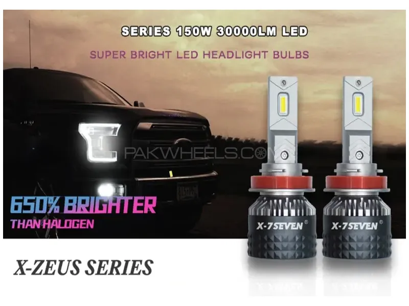 H4 X7 Zeus Series LED Headlights High/Low Beam 6500k 650% Brighter One Year Warranty Image-1