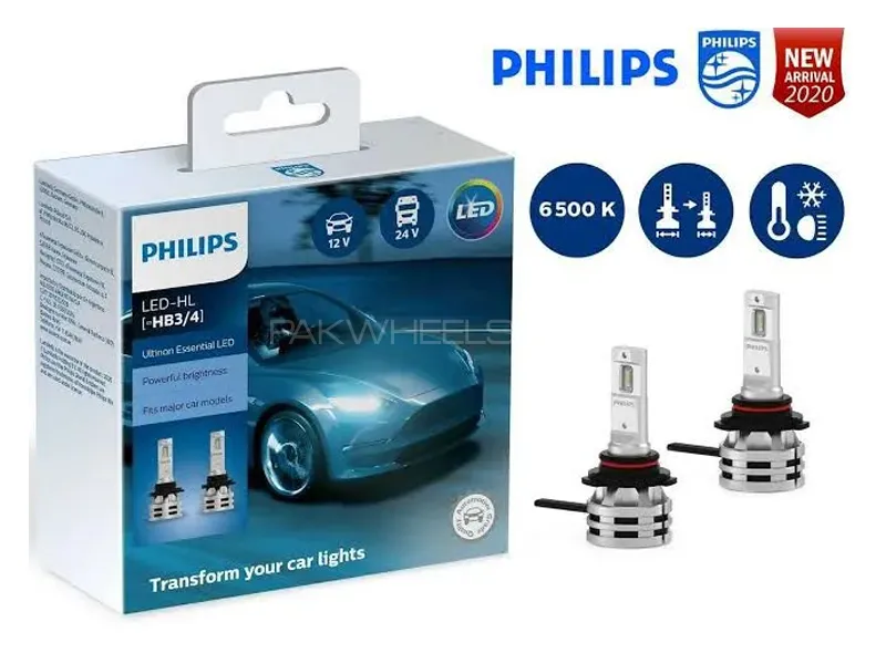 Philips Ultinon Essential HB3/4 9005-9006 6500K Gen 2 LEDs for Car Image-1