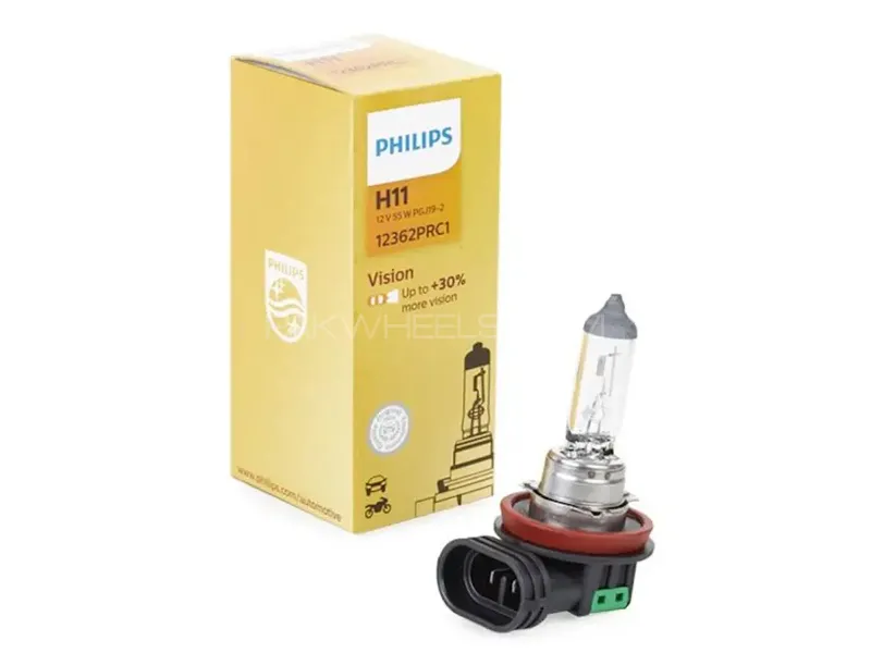 Philips +30% H11 Headlights and Fog Lights Bulbs Made in Germany 1Pair Image-1