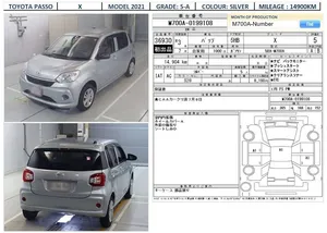 Toyota Passo X 2021 for Sale