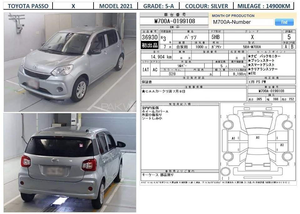 Toyota Passo 2021 for Sale in Karachi Image-1