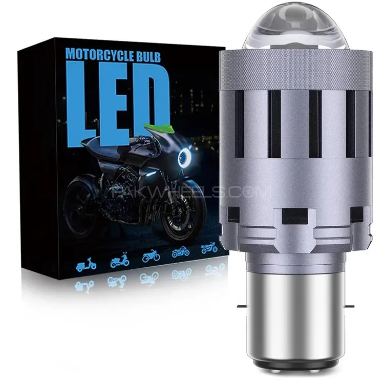 Motorcycle H4 LED projector lens Headlight 12000LM Image-1