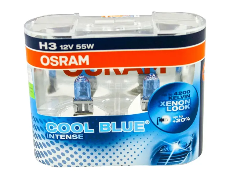 Osram Cool Blue Intense H3 - 4200k Colour Halogen Headlight Bulbs Made in Germany Image-1