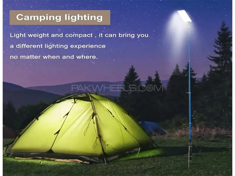 5M Outdoor Camping LED Light DC 12V Lumens 48000 Power 800W Color White 6000K Image-1