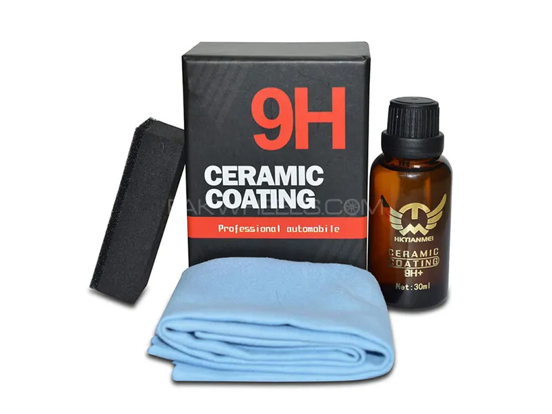 HKTIANMEI 9H High Gloss Ceramic Car Coating Kit, Anti-Scratch Exterior Care Paint Sealant 30ML