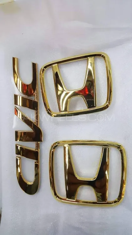 Honda Civic EK Gold Emblems Image-1
