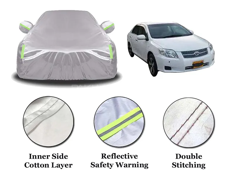 Toyota Axio 2007-2012 Parachute Cotton Top Cover | Anti-Scratch | Anti-Crack | Double Stitched Image-1