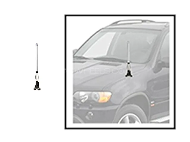 Car 4x4 1Ft Universal Pole Antenna Off Road Black Front Antenna Image-1