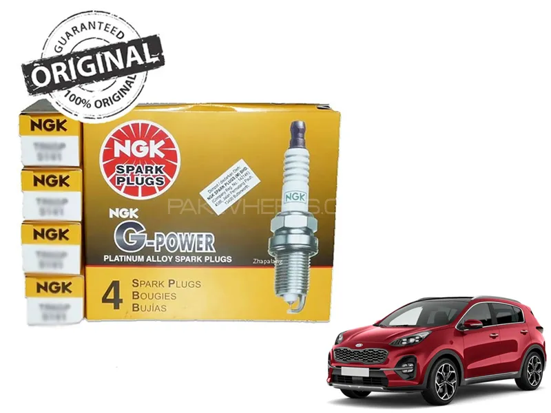 KIA Sportage 2019-2023 NGK Spark Plugs Pack of 4 Set Image-1