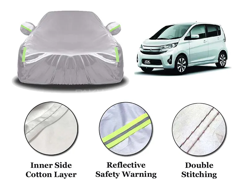 Daihatsu EK Wagon Parachute Cotton Top Cover | Anti-Scratch | Anti-Crack | Double Stitched Image-1