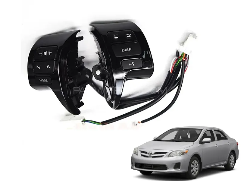 Toyota Corolla GLI 2008 - 2014 Multimedia Steering Audio Buttons Black Colour