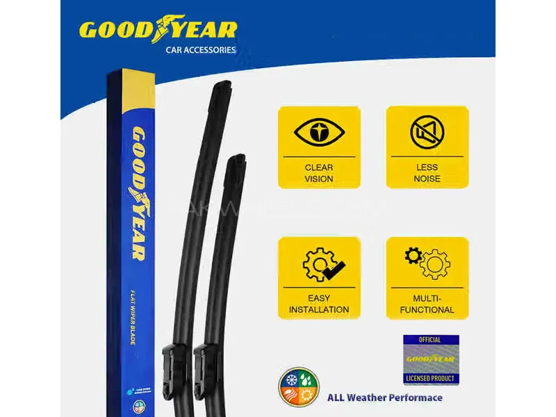 Goodyear Car Flat Wiper Blades For Honda City 2022-2023 Silicone Blades Steak Free Anti Scratch Image-1