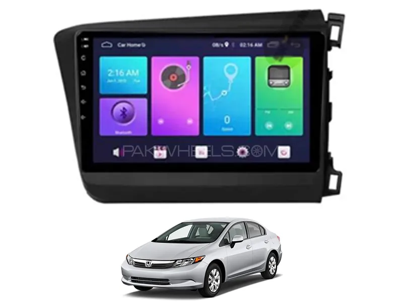 Honda Civic 2013-2015 Android Player With Genuine Frame Fitting | 9 inch | IPS Display