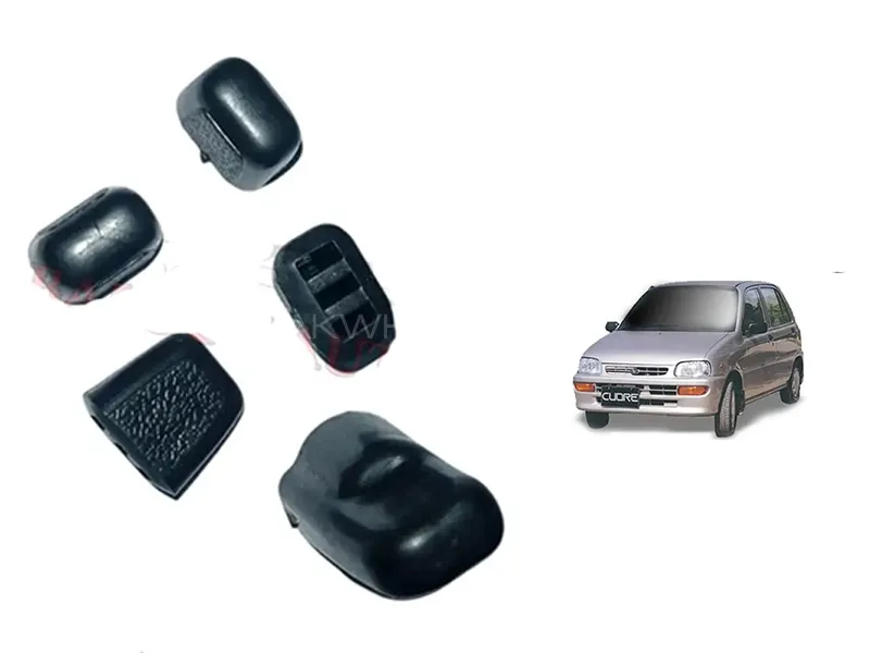 Daihatsu Cuore 2000-2012 Dashboard AC Knobs | AC Buttons | 5 Pcs Set | Black 