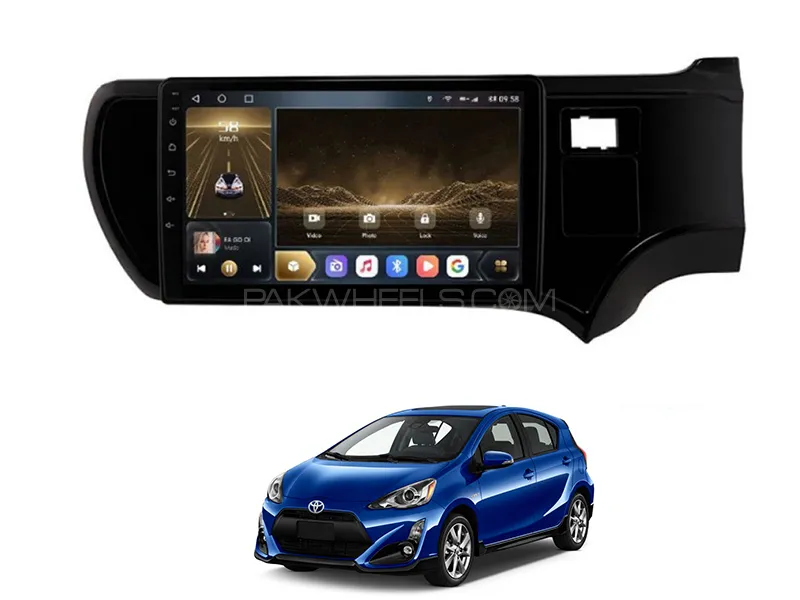 Toyota Aqua 2012-2016 Android Player With Genuine Frame Fitting | 9 inch | IPS Display Image-1