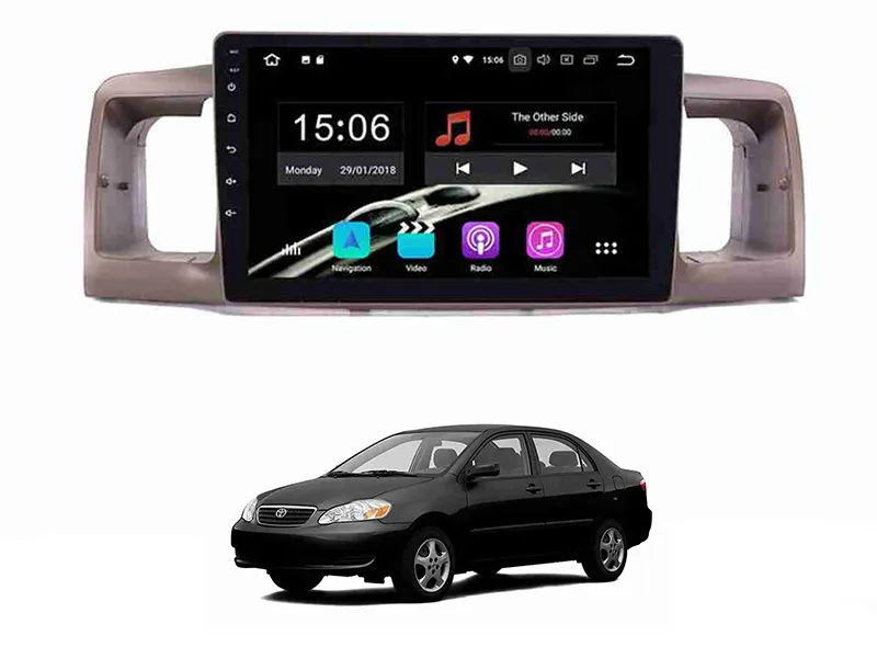 Toyota Corolla 2002-2008 Android Player With Genuine Frame Fitting | 9 inch | IPS Display Image-1