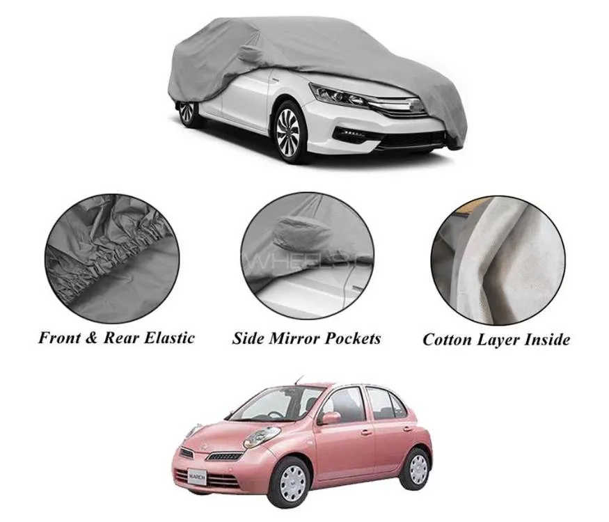 Nissan March 2002-2010 Non Wooven Inner Cotton Layer Car Top Cover | Anti-Scratch | Waterproof 