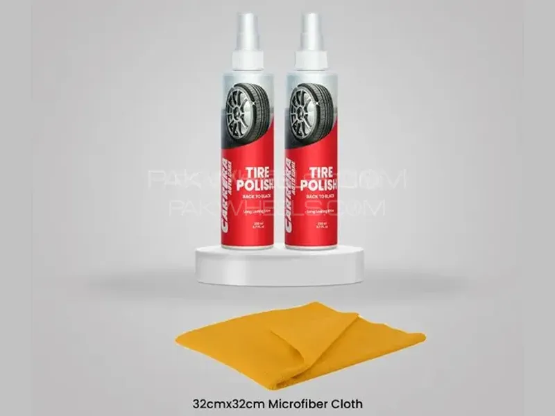 Carrera Pack of 2 Tire Polish 200 ml with Microfiber