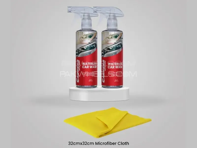 Carrera Pack of 2 Waterless Car Wash 500 ml With Microfiber