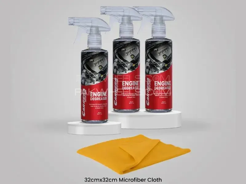 Carrera Pack of 3 Engine Degreaser 500ml with Microfiber Image-1