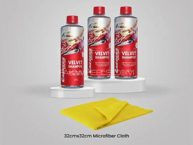 Carrera Pack of 3 Shampoo 500ml With Microfiber Image-1