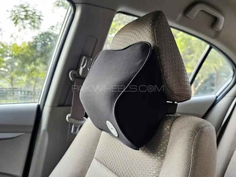 Super Soft Car Seat Neck Rest Memory Cushion Neck Support Black Image-1