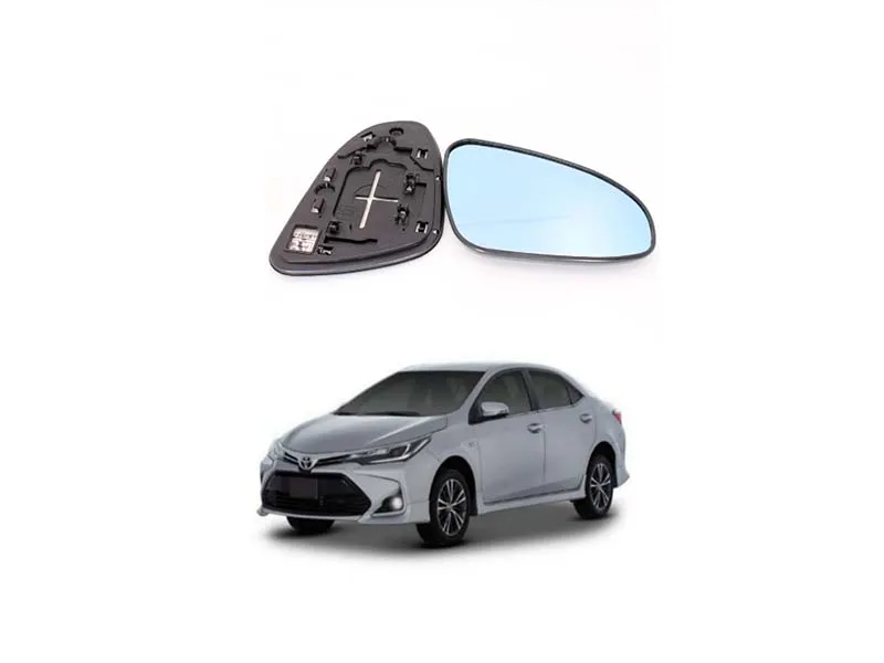 Toyota Corolla Altis Grande X Side Mirror Plate Blue Left Side