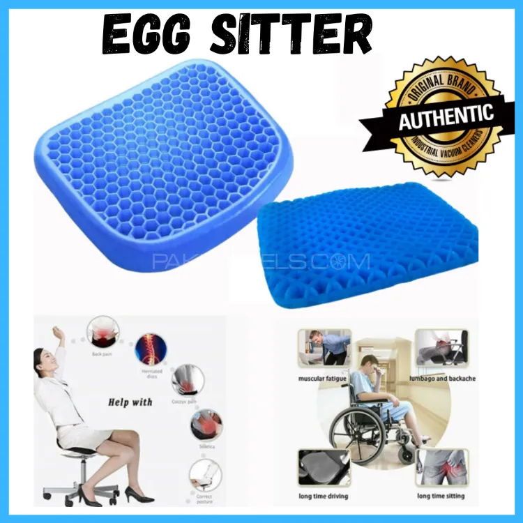 Universal Gel Seat Cusion | Blue | Non-Slip Universal Gel Seat Cusion | Blue | Non-Slip Image-3