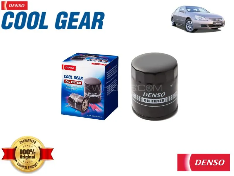 Honda Accord Oil Filter Denso Genuine - Denso Cool Gear  Image-1