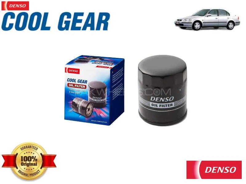 Honda Civic 1991-2001 Oil Filter Denso Genuine - Denso Cool Gear  Image-1