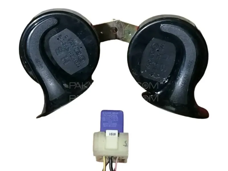 HB Snail Horn with Kabli Used Relay High Quality Horn Set 1 Pair Image-1