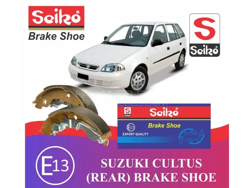 Suzuki Cultus 2000 - 2017 Premium Seiko Rear Brake Shoe Image-1