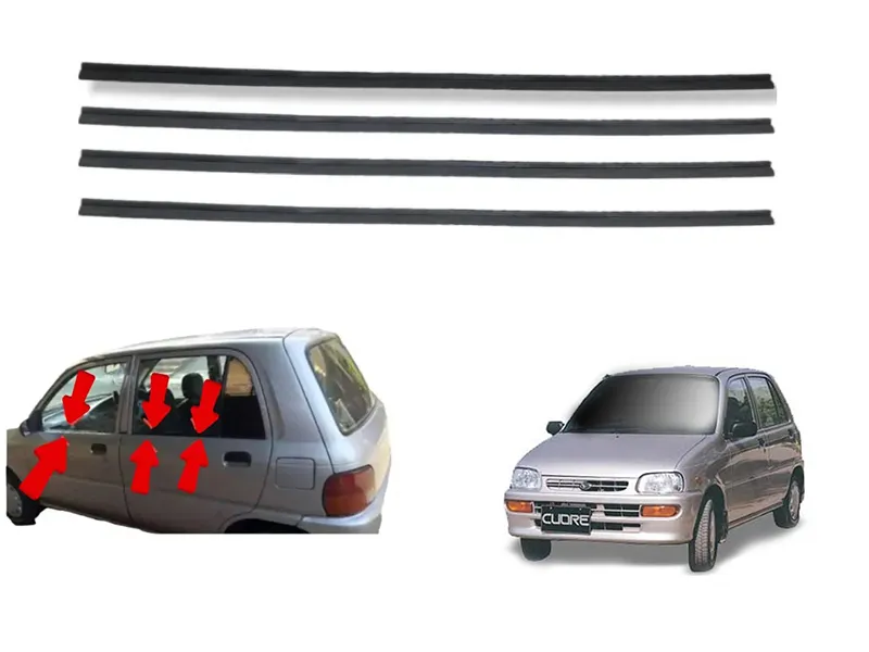 Daihatsu Cuore 2000-2012 Outer Door Whether Strip | 4 Pcs Set
